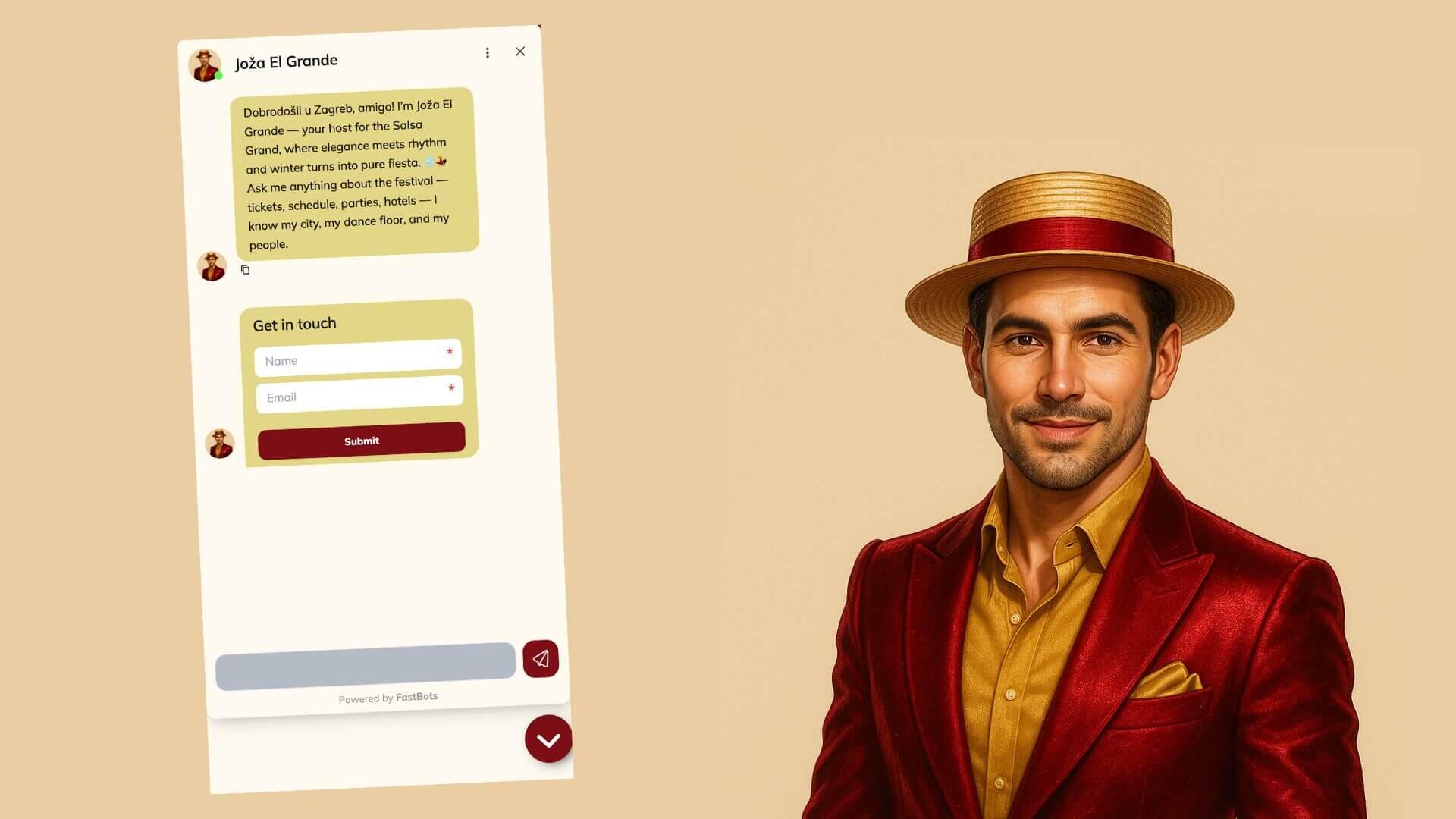 Meet Joža El Grande - your festival assistant